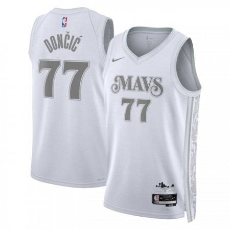 Dres Dallas Mavericks Luka Doncic Nike 2024-25 City Edition Bijela Swingman